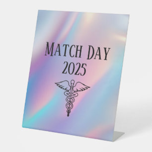 Personalized Happy Match Day 2025 Residency Doctor Pedestal Sign