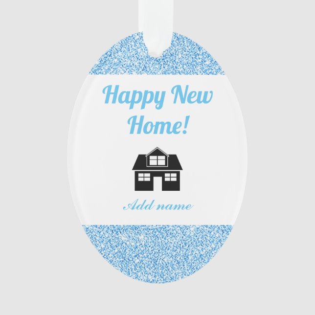 Personalized happy new home ornament (Front)