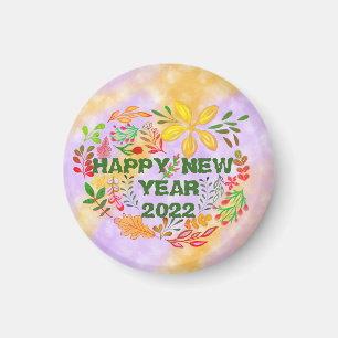 PERSONALIZED HAPPY NEW YEAR 2022 MAGNET
