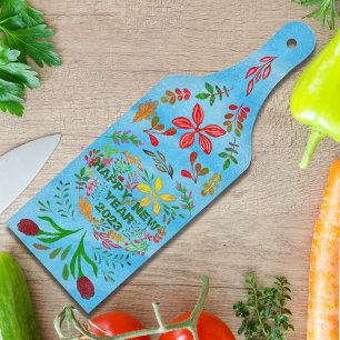 PERSONALIZED HAPPY NEW YEAR 2023 CUTTING BOARD