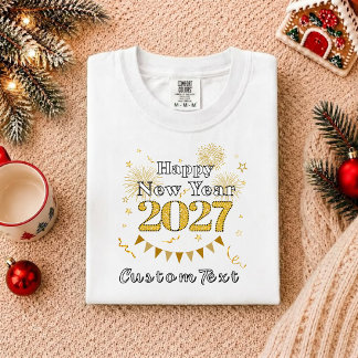 Personalized “Happy New Year 2027” T-shirt