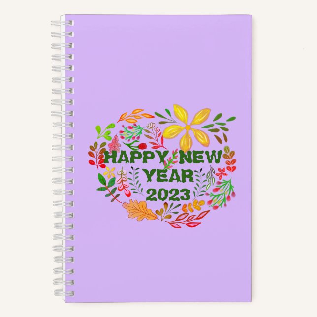 PERSONALIZED HAPPY NEW YEAR 20XX NOTEBOOK (Front)