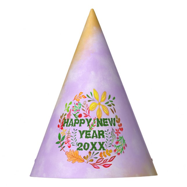 PERSONALIZED HAPPY NEW YEAR 20XX PARTY HAT (Front)