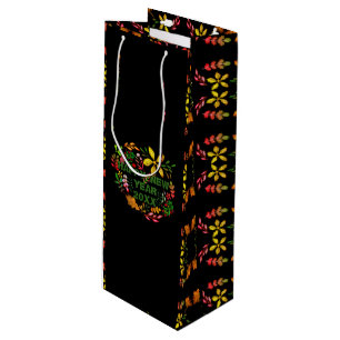 PERSONALIZED HAPPY NEW YEAR 20XX WINE GIFT BAG
