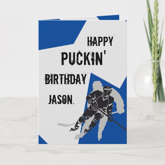 Personalized Happy Puckin' Birthday Card (Front)