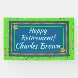 Personalized Happy Retirement Banner