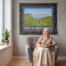 Personalized Happy Retirement Gifts for Mom Grey