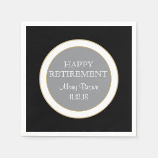 Personalized Happy RETIREMENT  paper napkin