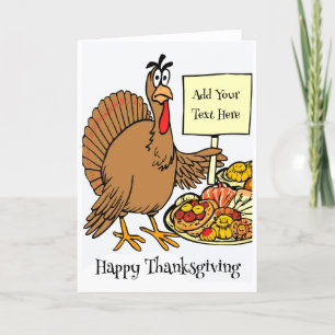 Personalized Happy Thanksgiving Card