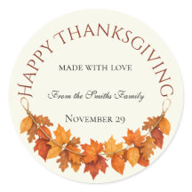 Personalized Happy Thanksgiving