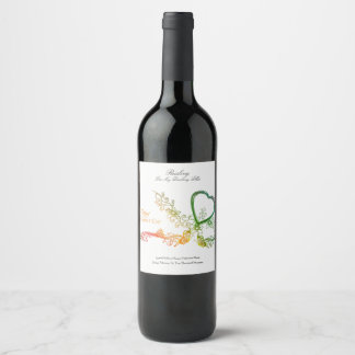Personalized Happy Valentine's Day Edition Wine Label