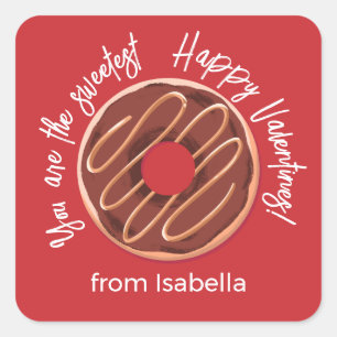 Personalized Happy Valentines Sticker