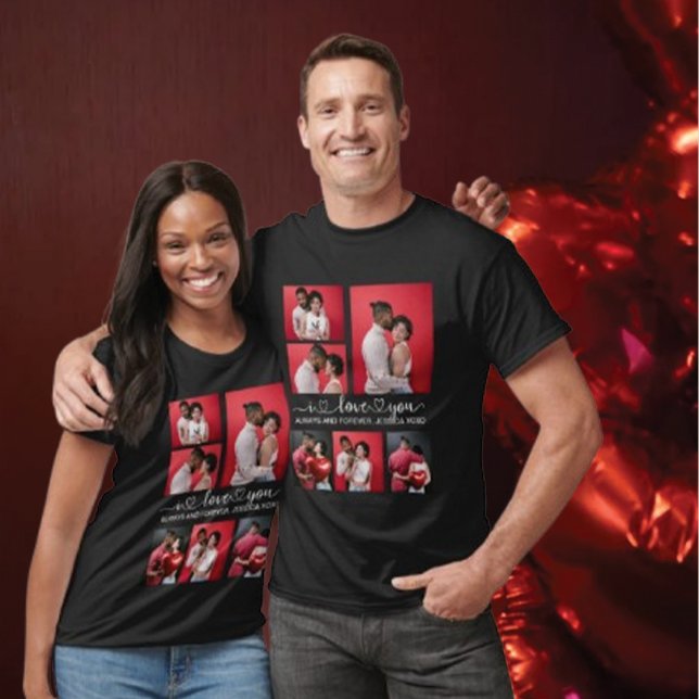 Personalized Happy Valentines's Day 6 Photo   T-Shirt (Creator Uploaded)