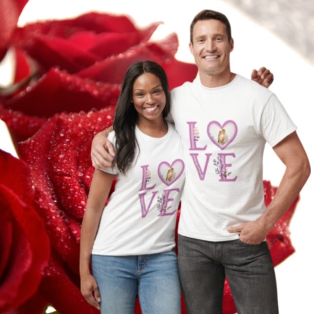 Personalized Happy Valentines's Day Photo   T-Shir T-Shirt (Creator Uploaded)
