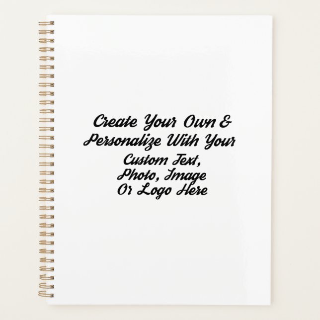  Personalized Hardcover Planner - Plastic Laminate (Front)