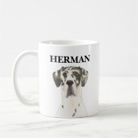 Personalized Harlequin Great Dane