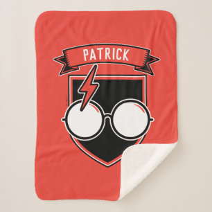 Personalized HARRY POTTER™ Badge Sherpa Blanket