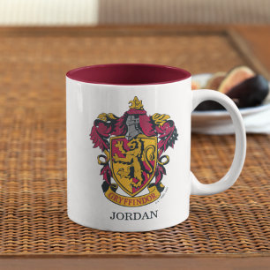 Personalized Harry Potter Gryffindor House Crest Two-Tone Coffee Mug