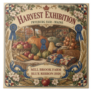 Personalized Harvest Exhibition Fryeburg Fair Main Tile