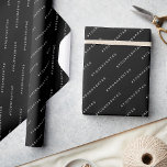 Personalized #Hashtag Matte Black Wrapping Paper<br><div class="desc">Easily personalize this trendy and modern matte black wrapping paper adding your name, your hashtag, or any custom text, or delete it for a minimalist solid colour. A simple business design in black and white colours fully customizable, sans-serif basic and modern fonts and a professional and clear look, perfect for...</div>