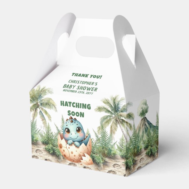 Personalized Hatching Soon Baby Thank You Box (Front Side)