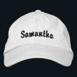 Personalized Hats<br><div class="desc">Use the template fields to add your custom name or text to these personalized baseball caps.</div>