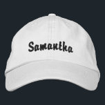 Personalized Hats<br><div class="desc">Use the template fields to add your custom name or text to these personalized baseball caps.</div>