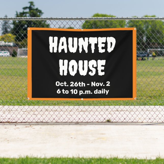 Personalized Haunted House Banner (Insitu)