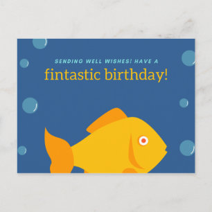 Personalized - Have a fintastic birthday Funny Postcard