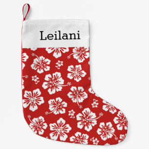 Personalized Hawaiian Hibiscus - Choose Your Small Christmas Stocking
