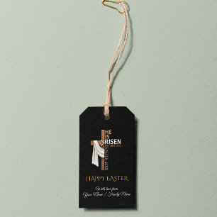 Personalized He Is Risen Happy Easter Gift Tags