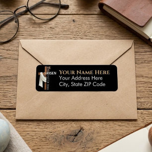Personalized He Is Risen Vintage Easter Cross