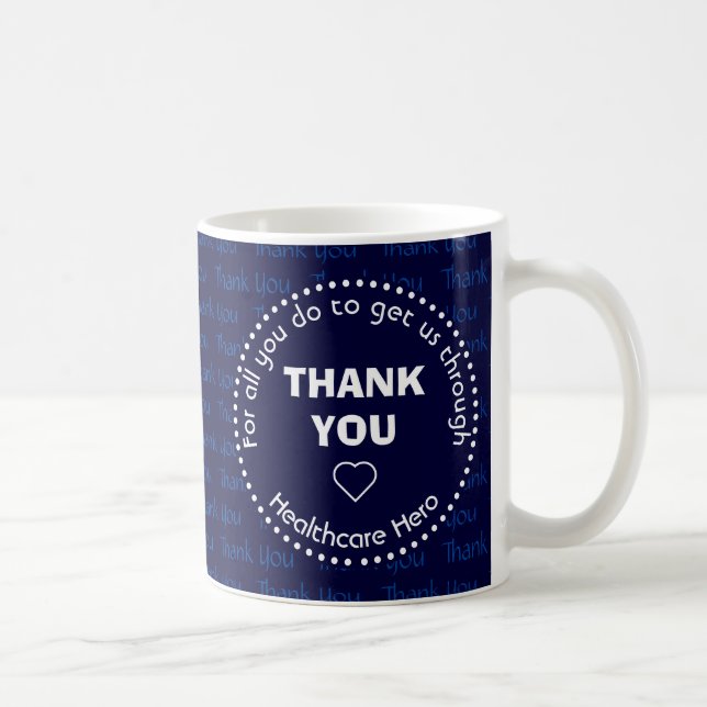 Personalized Healthcare Hero THANK YOU Mug (Right)