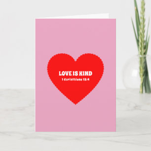 Personalized Heart Christian Valentine's Day Card