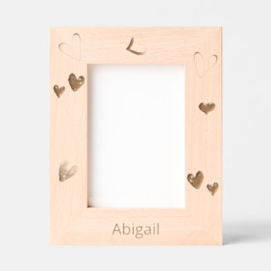 Personalized Heart  Etched Frames