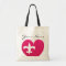 Personalized Heart Fluer de Bag with Your Name