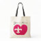 Personalized Heart Fluer de Bag with Your Name