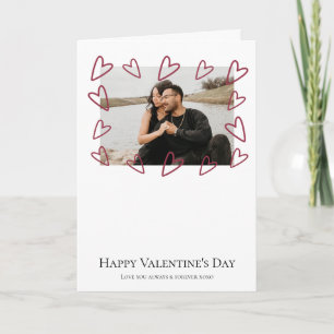 Personalized Heart Frame Photo Template Valentines