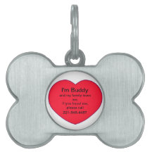 Personalized Heart If Found Dog Tag