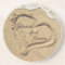 Personalized Heart in the Sand coasters