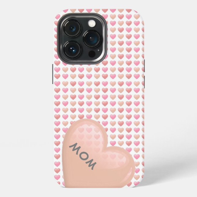 Personalized Heart iPhone Case (Back)