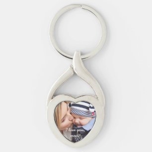Personalized Heart KeyChains Unique Gifts For Mom