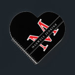 Personalized Heart Notebook with Monogram & Name<br><div class="desc">Add a touch of love to your notes with this Personalized Heart Notebook featuring your monogram and name. With a charming heart design and custom details,  it’s perfect for journalling,  planning,  or gifting. Stylish and meaningful,  this notebook is ideal for romantics,  students,  or anyone who loves personalized stationery.</div>
