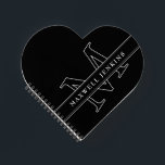 Personalized Heart Notebook with Monogram & Name<br><div class="desc">Add a touch of love to your notes with this Personalized Heart Notebook featuring your monogram and name. With a charming heart design and custom details,  it’s perfect for journalling,  planning,  or gifting. Stylish and meaningful,  this notebook is ideal for romantics,  students,  or anyone who loves personalized stationery.</div>