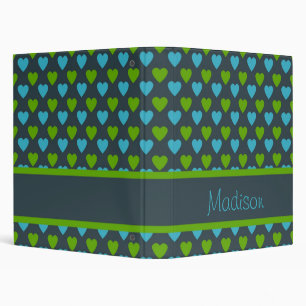 Personalized Heart Patterned Binder