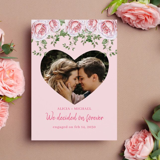 Personalized heart photo engagement announcement (Creator Uploaded)