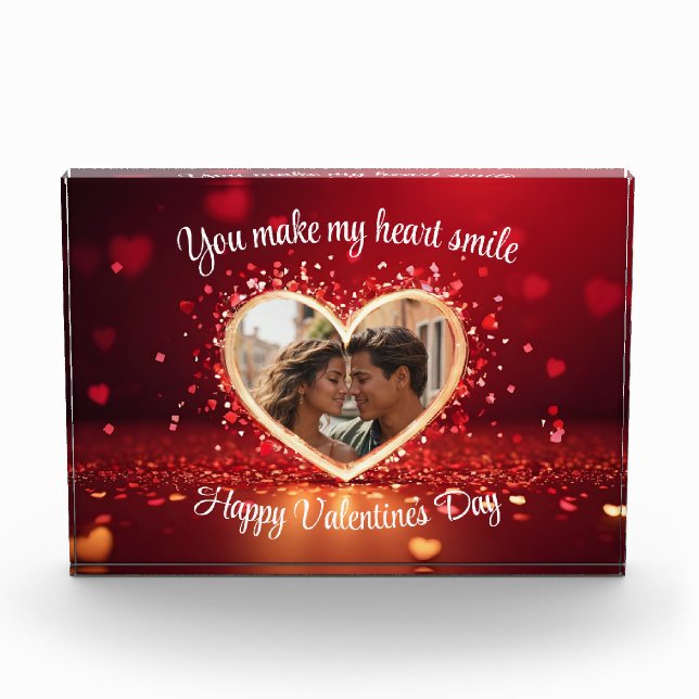 Personalized Heart Photo Frame (Front)