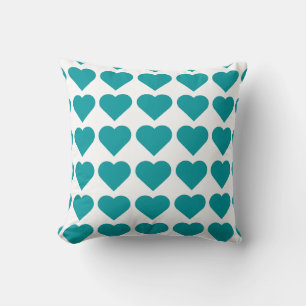 Personalized Heart Shape Pattern Custom Pillow Pou