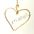 Personalized Heart Shaped Christmas Ornament