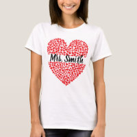 Personalized Heart Shirt for Teachers